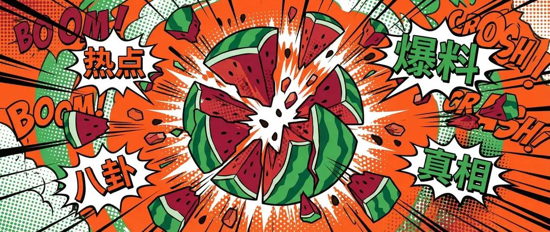 喷水 今日头瓜爆炸漫画横幅